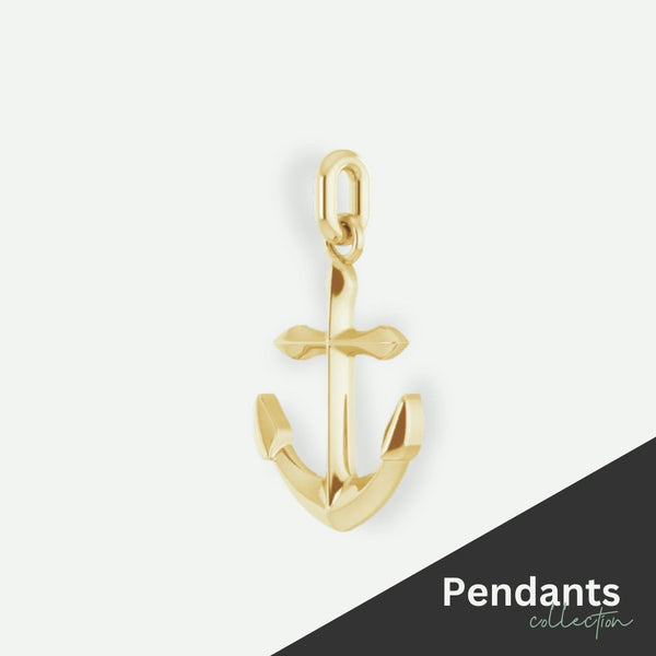 Yellow Gold Christian Pendant On An Ivory Background | Christian Jewelry Collection | Glor-e
