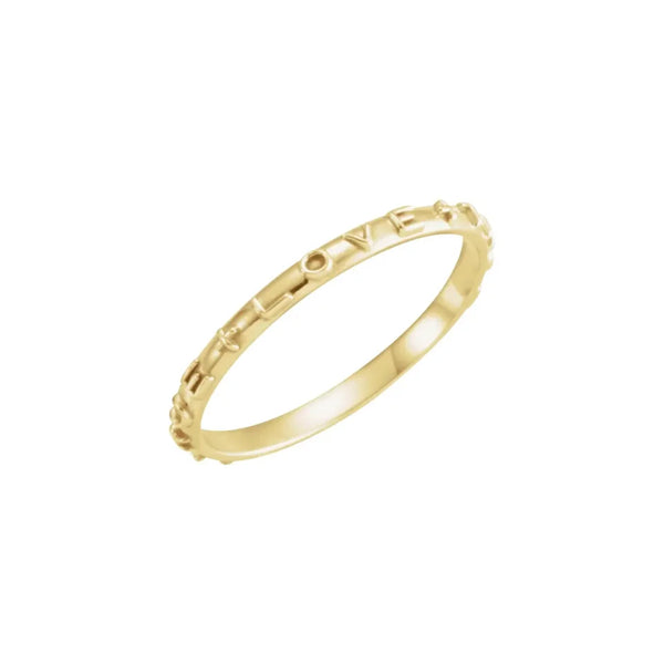 14K Yellow Gold Purity Ring | Modern Christian Jewelry | Glor-e