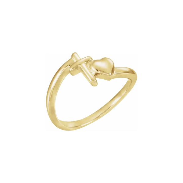 14K Yellow Gold Purity Ring | Modern Christian Jewelry | Glor-e