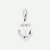 Angled View of Sterling Silver ANCHORED Unisex Christian Pendant