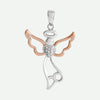 Front View of ANGEL WINGS Christian Pendant For Women