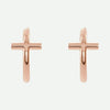 Front View of Rose Gold THRIVE Christian Earrings For Women