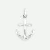 Front View of Sterling Silver ANCHORED Unisex Christian Pendant