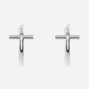 Front View of Sterling Silver THRIVE Christian Earrings For Women