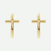 Front View of Yellow Gold THRIVE Christian Earrings For Women