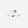 Front View of White Gold PIERCED Christian Ring For Women