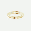 Front View of Yellow Gold PIERCED Christian Ring For Women