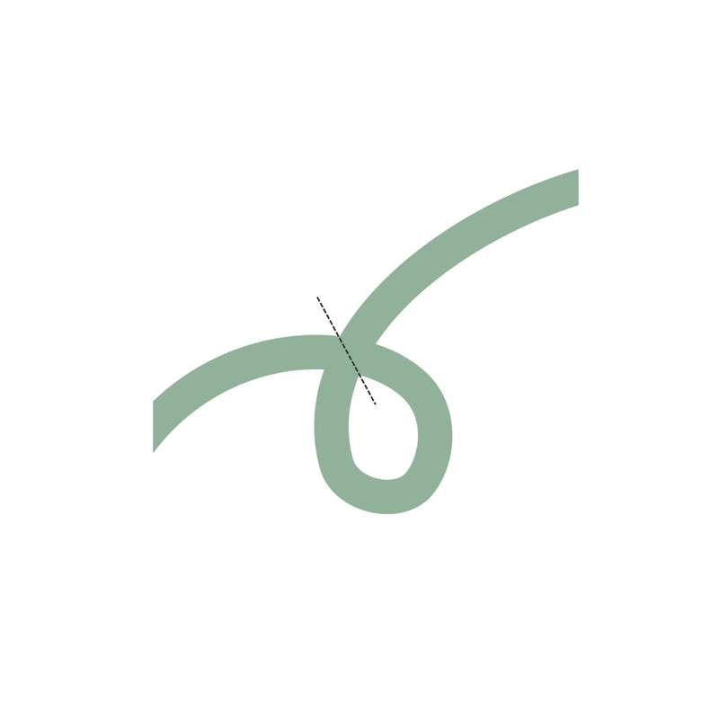 Overlapping piece of paper used to measure ring size at home - Modern Christian Jewelry | Glor-e