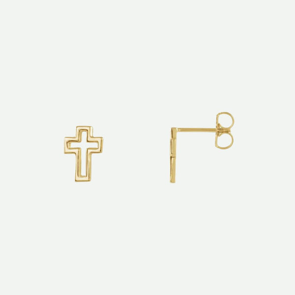 Mixed View of Yellow Gold PERPÉTUEL Christian Earrings For Women