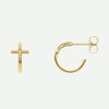 Mixed View of Yellow Gold THRIVE Christian Earrings For Women