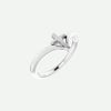 Right Oblique View of Sterling Silver SUSTAINED Christian Ring For Women