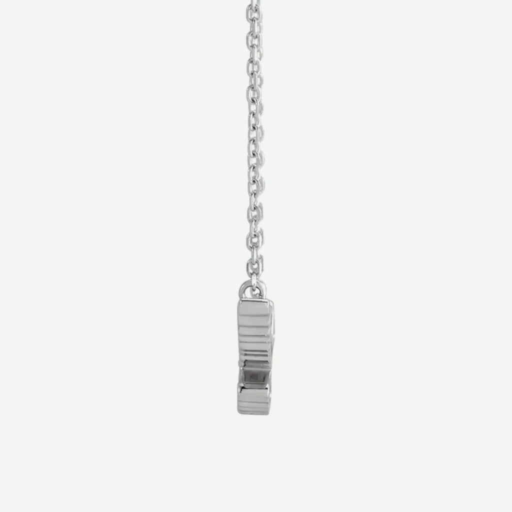 Side View of Sterling Silver HOLY SPIRIT Christian Necklace For Women