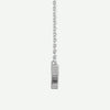 Side View of Sterling Silver HOLY SPIRIT Christian Necklace For Women