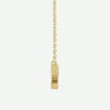 Side View of Yellow Gold HOLY SPIRIT Christian Necklace For Women
