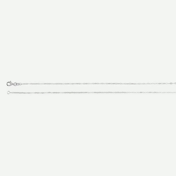 Side View of Sterling Silver PAPERCLIP STYLE Chain