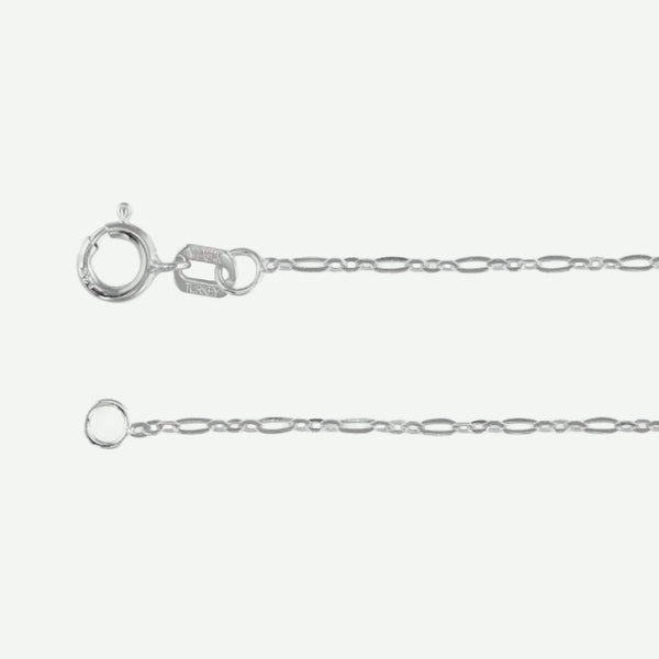 Side view of FIGARO Sterling silver chain