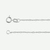Side view of GOLD FIGARO white gold chain for women