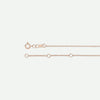 Side View of Rose Gold ANGEL WING Christian Necklace For Women