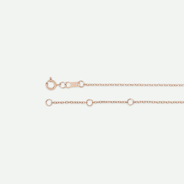 Side View of Rose Gold ANGEL WING Christian Necklace For Women