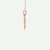 Side View of Rose Gold DÉLIVRÉE Christian Necklace For Women