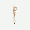 Side view of rose gold TRUE LOVE Christian Pendant For Women