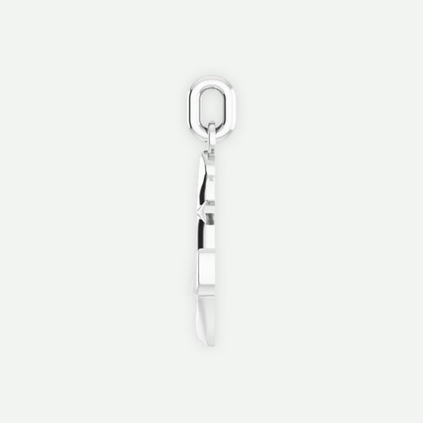 Side View of Sterling Silver ANCHORED Unisex Christian Pendant