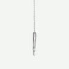 Side View of Sterling Silver LOVED Christian Necklace for Women