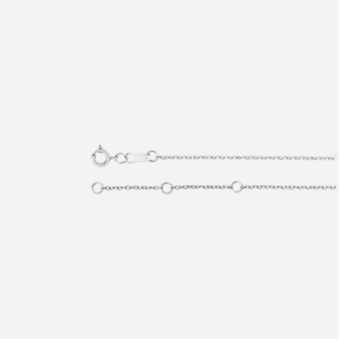 Side View of White Gold ANGEL WING Christian Necklace For Women