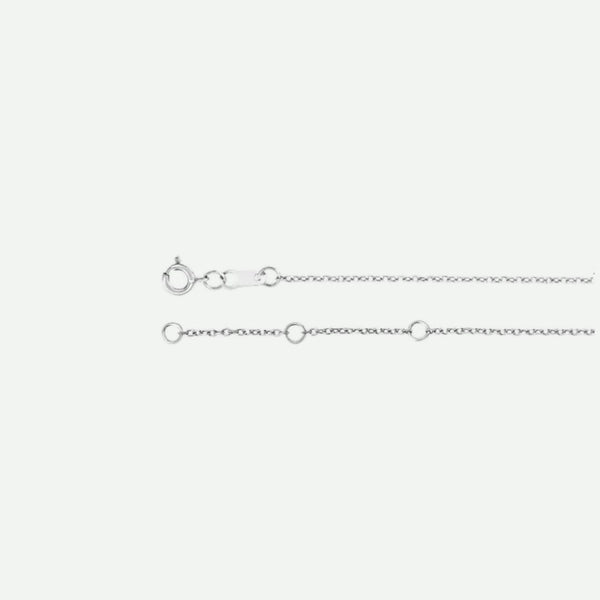 Side View of White Gold ANGEL WING Christian Necklace For Women