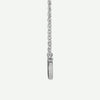 Side View of White Gold FAITHFULLY Christian Necklace For Women