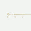 Side View of Yellow Gold ANGEL WING Christian Necklace For Women