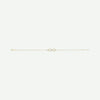 Side view of yellow gold INFINITE LOVE Christian bracelet for women