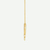 Side View of Yellow Gold LOVED Christian Necklace for Women