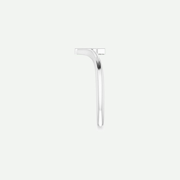 Side View of Sterling Silver SUSTAINED Christian Ring For Women