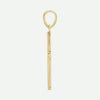 Side View of Yellow Gold FUNDAMENTAL Unisex Christian Pendant