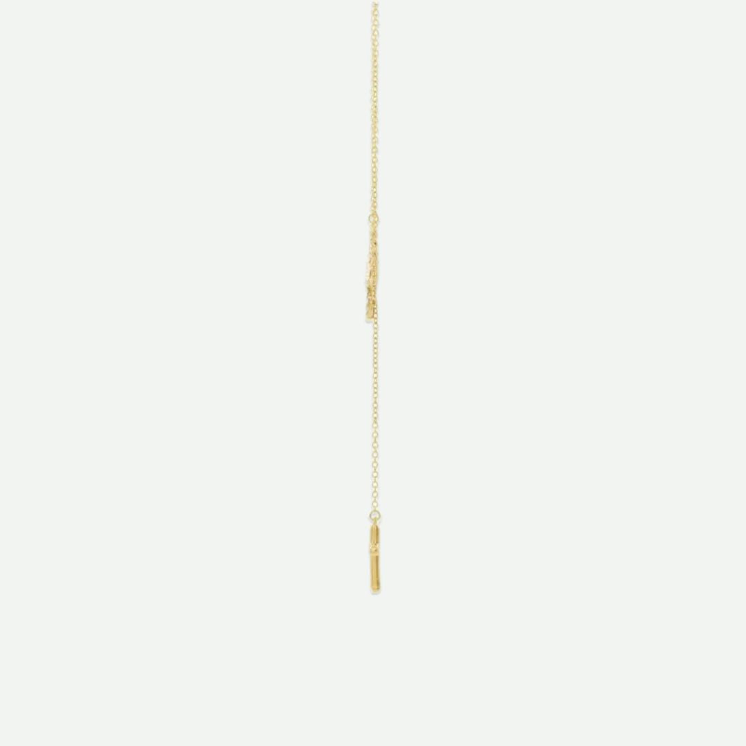 Side_View_of_Yellow_Gold_INFINITE_LOVE_Christian_Necklace_For_Women