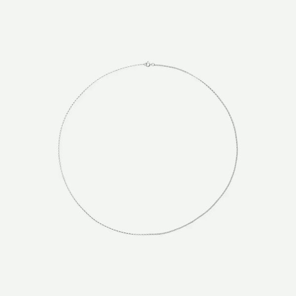 Top view of ROLO Sterling Silver Chain