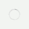 Top view of the GRACED sterling silver cross ring in 1.1 mm width, symbolizing pure devotion and timeless grace.