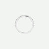 Top view of the GRACED sterling silver cross ring in 1.7 mm width, reflecting faith’s enduring strength and serenity.
