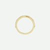Top view of the GRACED yellow gold cross ring in 1.7 mm width, symbolizing bold grace and timeless devotion.