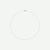 Top View of BEADED CABLE Yellow Gold Chain For Women