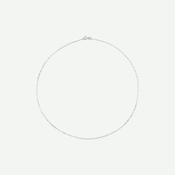 Top view of FIGARO Sterling silver chain