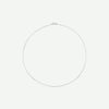 Top view of GOLD FIGARO white gold chain for women