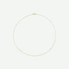 Top view of GOLD FIGARO yellow gold chain for women