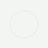 Top view of GOLD ROLO yellow gold chain for women
