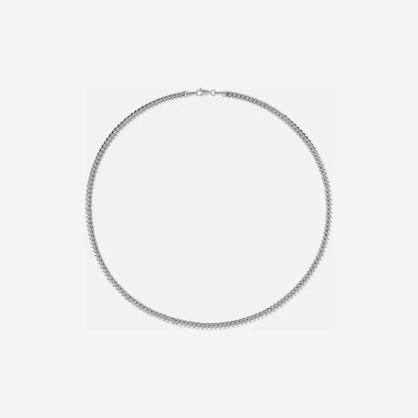Top view of MIAMI CUBAN Sterling silver chain