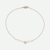 Top View of Rose Gold ANGEL WING Christian Necklace For Women