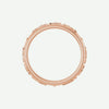 Top View of Rose Gold FNF Christian Ring For Women