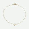 Top View of Yellow Gold ANGEL WING Christian Necklace For Women