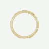 Top View of Yellow Gold FNF Christian Ring For Women